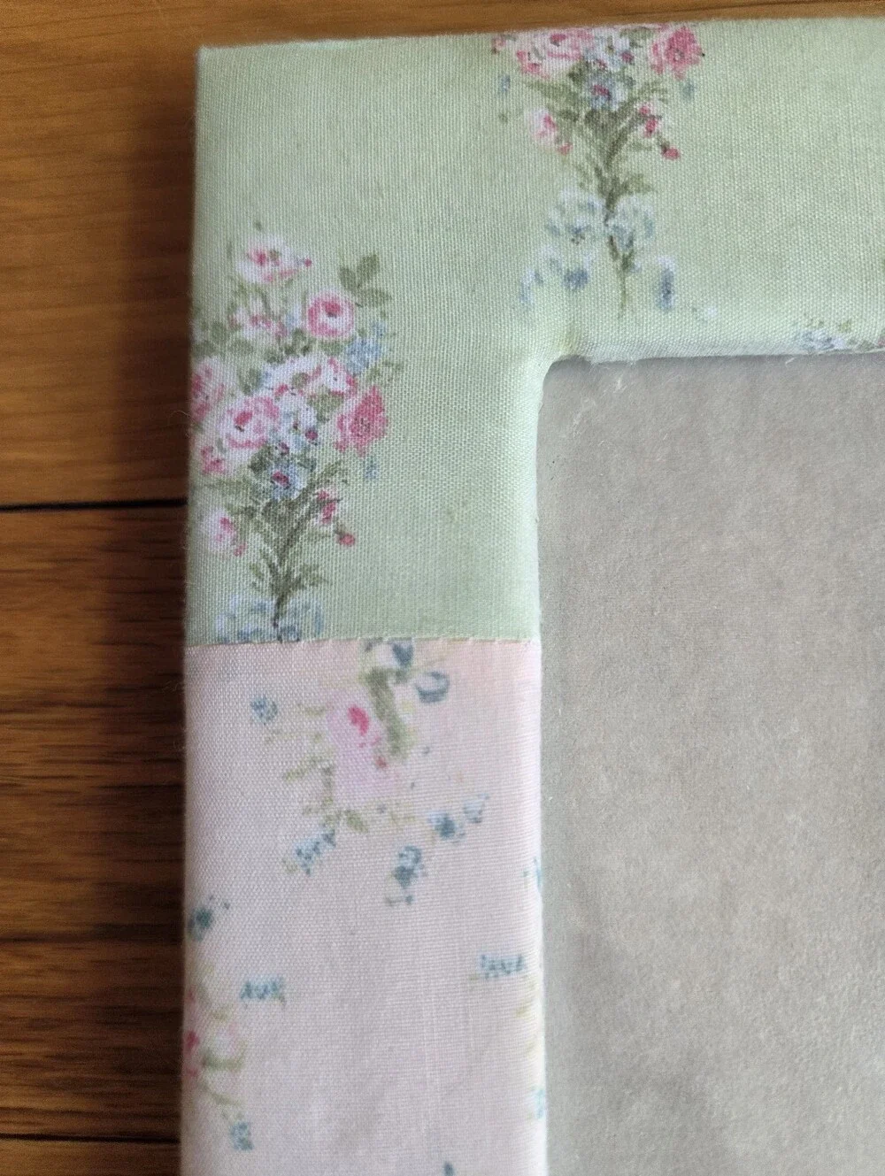 Simply Shabby Chic Floral Patchwork Frame in Pink & Green